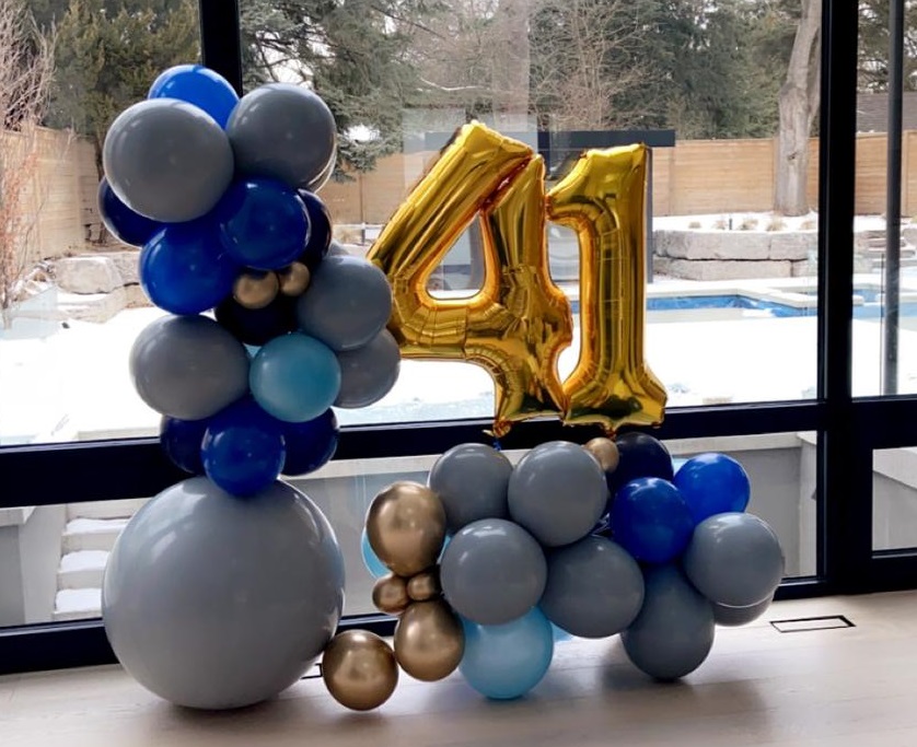 Birthday balloon decor in Brampton