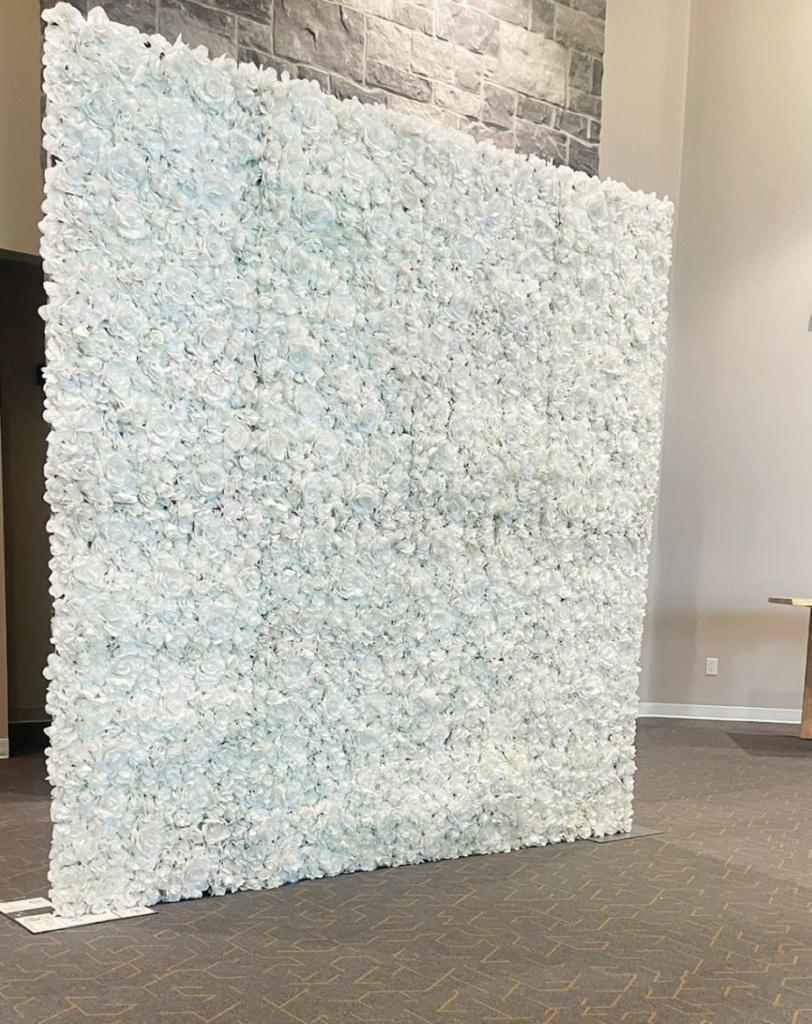 Toronto Flower wall rental in white