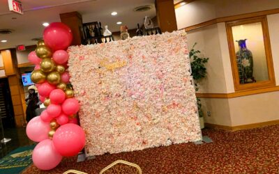 Book Launch Party with Flower Wall in Oakville