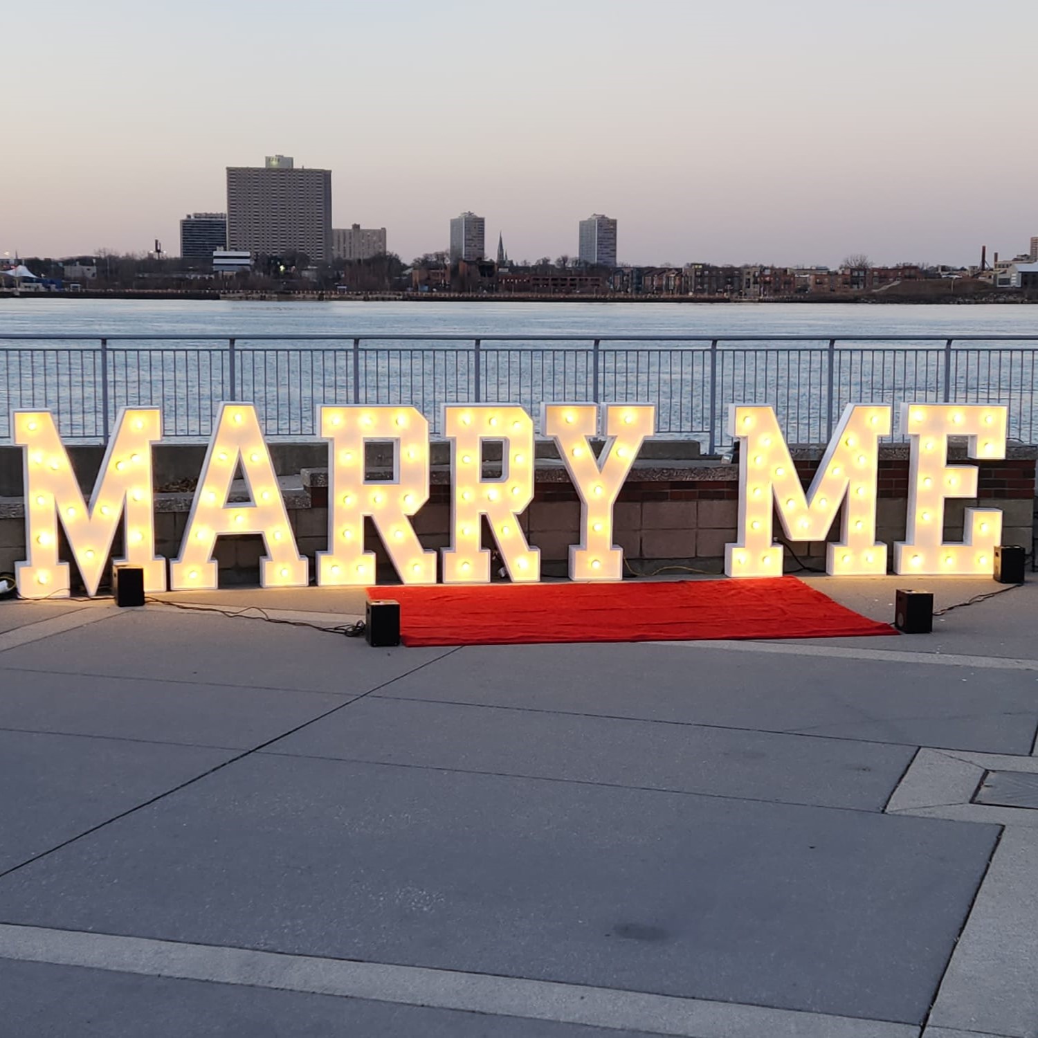 Proposal marquee letters Toronto