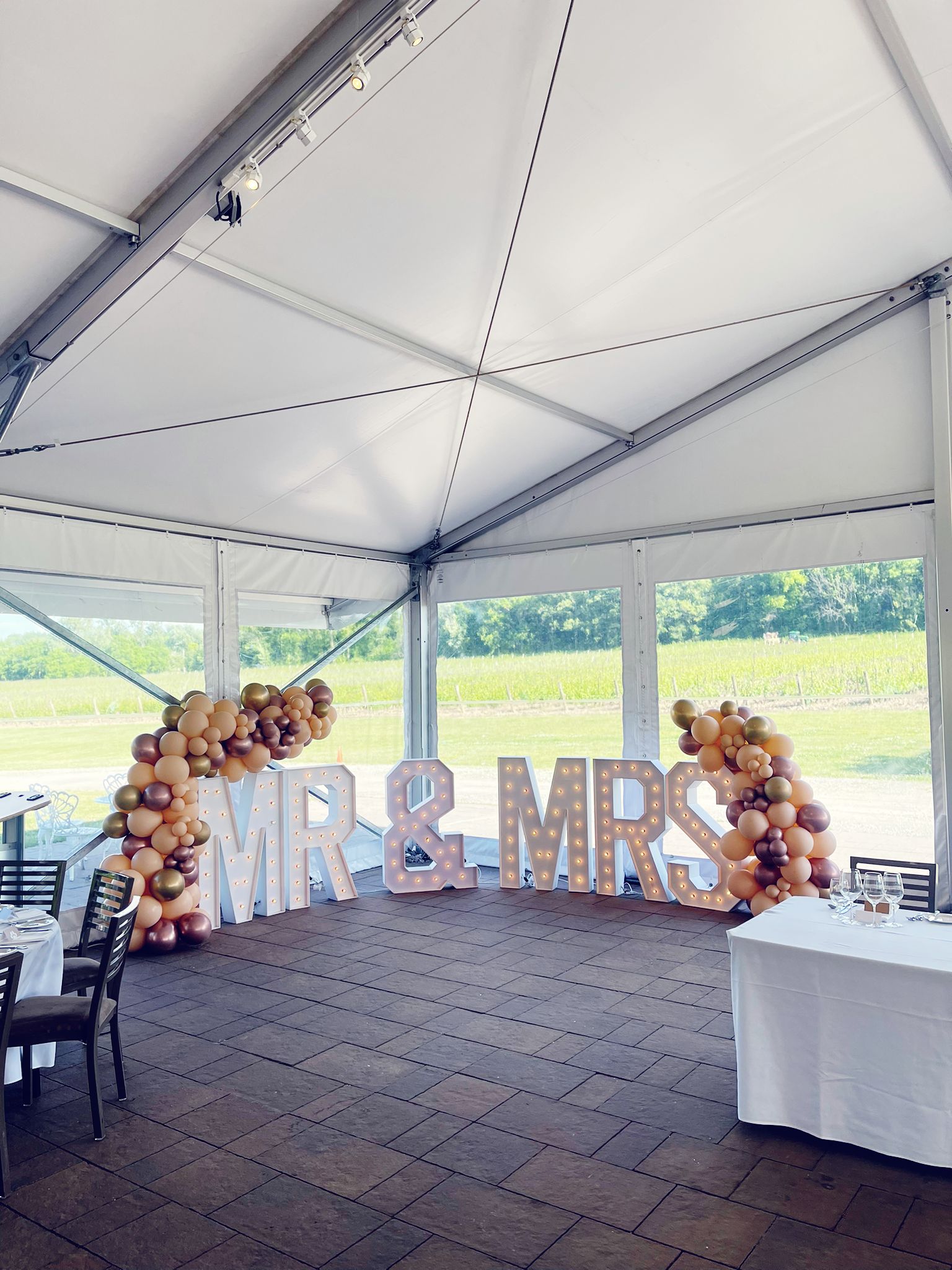 pickering marquee letter rentals
