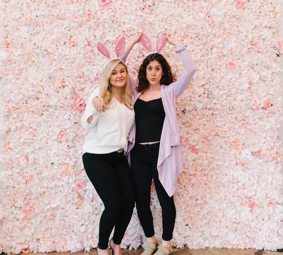 Pink Blush Flower Wall