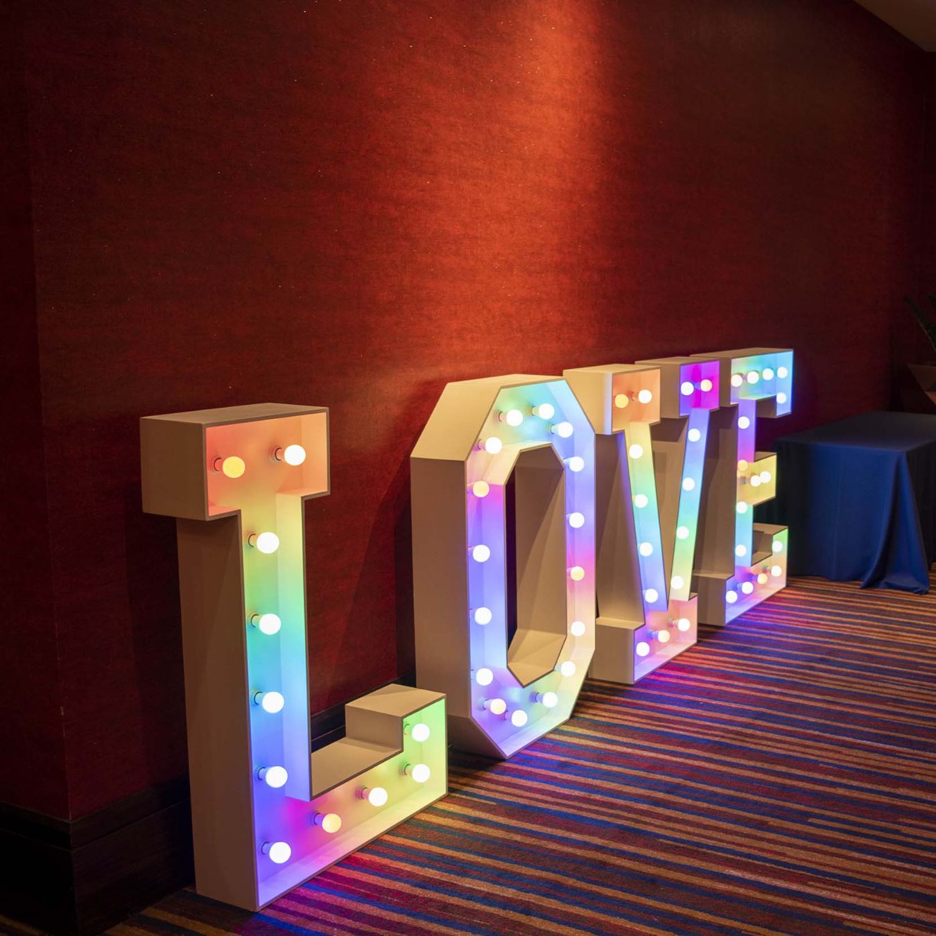 LOVE Marquee Letters with Lights Rental