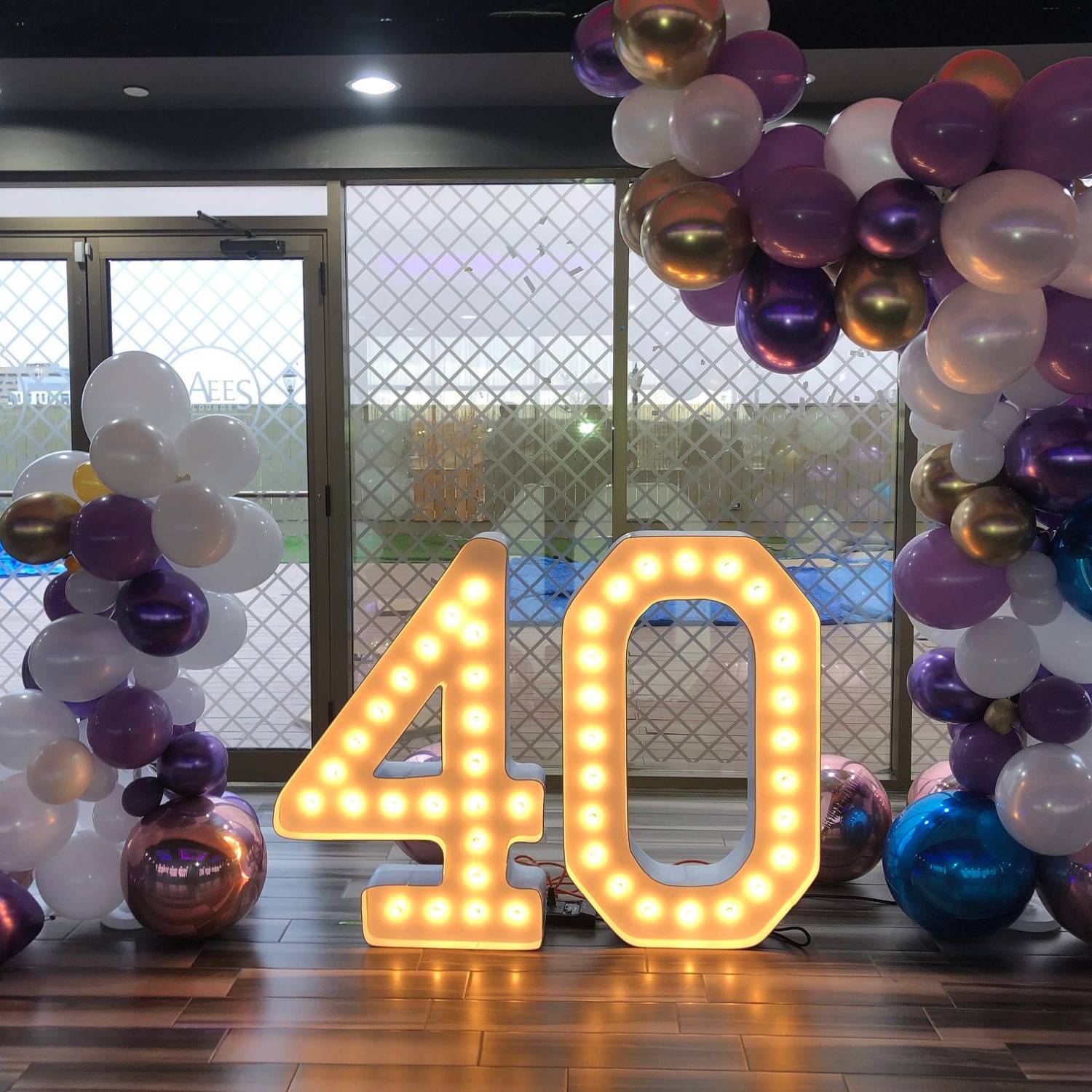 Marquee Numbers with Lights Rental